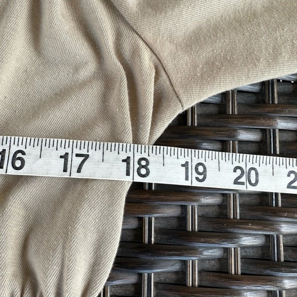 CONVERSE One Star ⭐️ Ladies Tan Belted Shawl Collar Wrap Cardigan - Sz SML - Picture 12 of 13